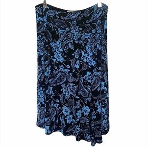 Jaclyn Smith Paisley Mid-Length Skirt